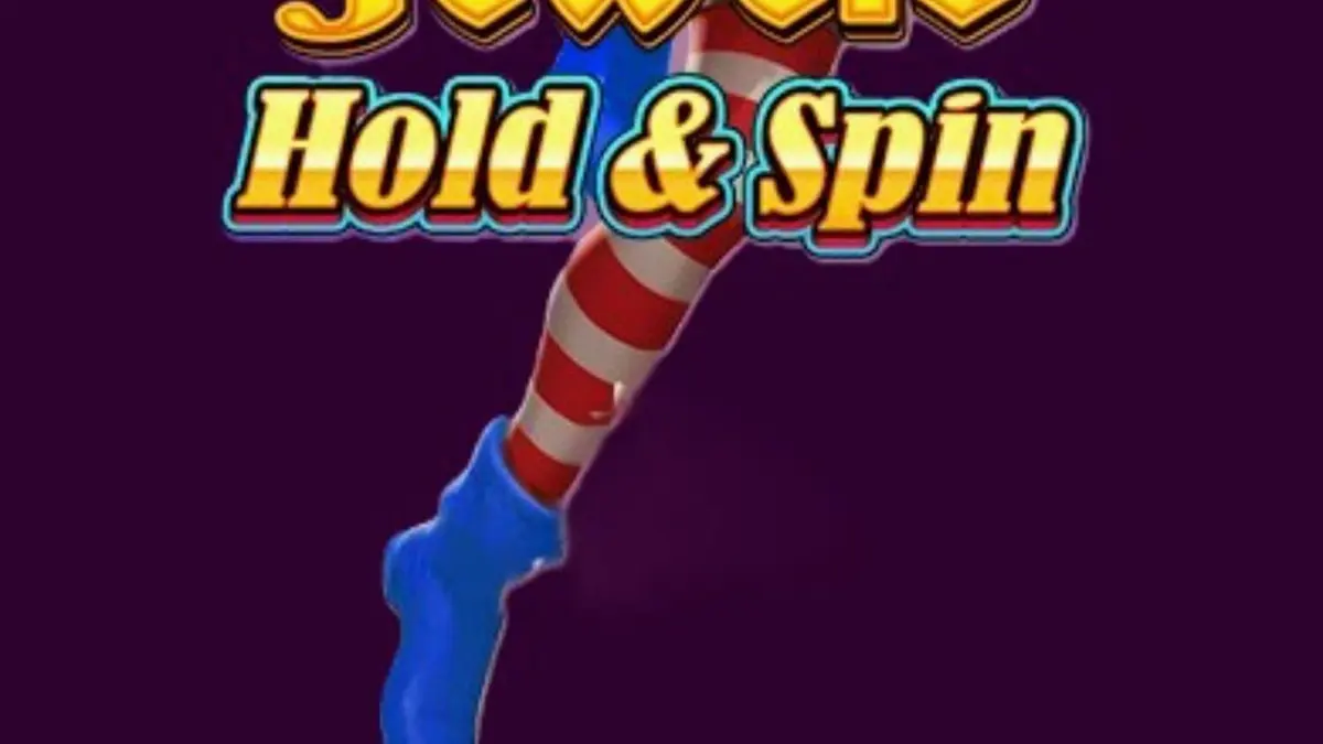 Interface do slot Joker’s Jewels Hold & Spin com símbolos coloridos e design retrô